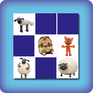 Matching game for kids - shaun the sheep - online and free