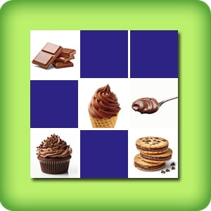 Matching game - Chocolate - online and free