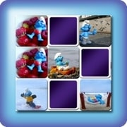 Matching game for kids - Smurfs - online and free