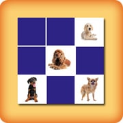 Matching game seniors - Dogs - online and free