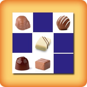 Matching game - Chocolate candies - online and free