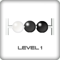 Abacus game black and white
