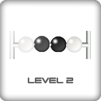 Abacus game black and white