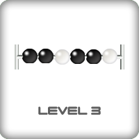 Abacus game black and white