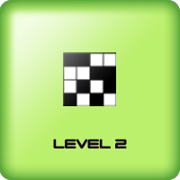 Game of grid of black squares for adults level 2