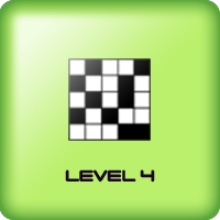 Game of grid of black squares for adults level 4