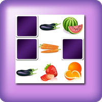 Giant memory game vegetables