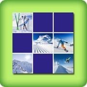Memory game ski and snowboards