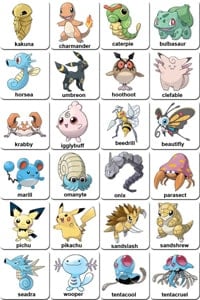 memory game pokemon to print