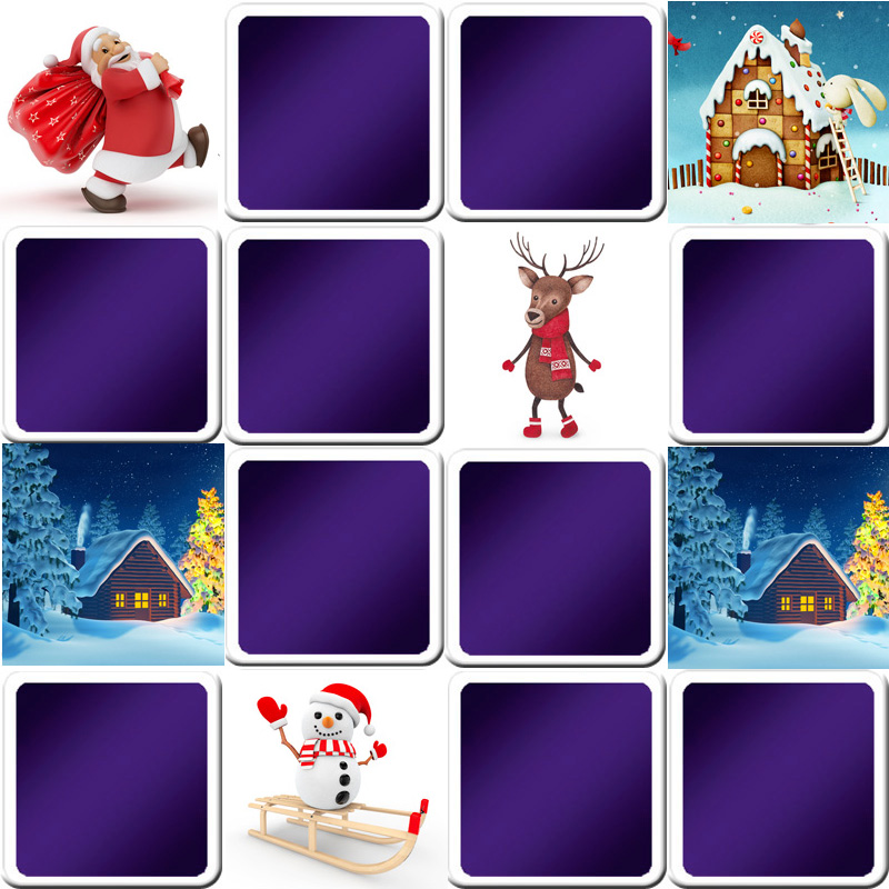 Great memory game for kids Christmas Online and free game!