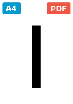 Large letter I to Print