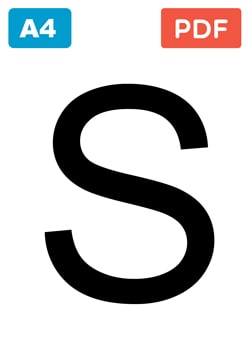 Large letter S to Print