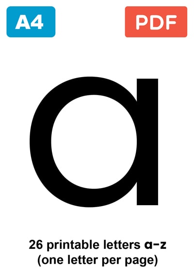 Large alphabet Letters in lowercase to print Large alphabet Letters in lowercase to print
