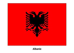 Drapeau de l'Albanie
