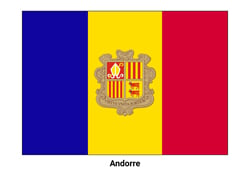 Drapeau de l'Andorre