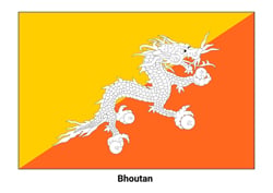 Drapeau du Bhoutan