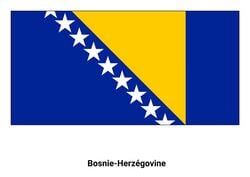 Drapeau de la Bosnie-Herzégovine