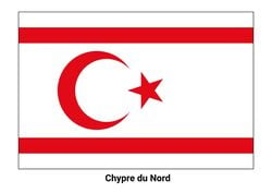 Drapeau de Chypre du Nord