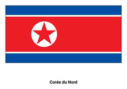 Drapeau de la Corée du Nord