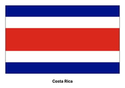 Drapeau du Costa Rica