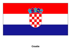 Drapeau de la Croatie