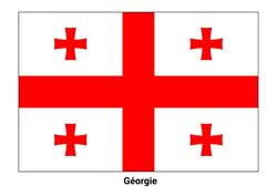 Drapeau de la Géorgie