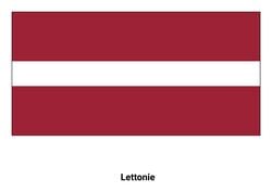 Drapeau de la Lettonie