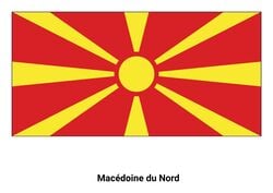 Drapeau de la Macédoine du Nord