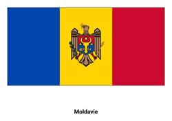 Drapeau de la Moldavie