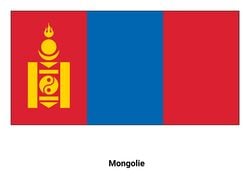 Drapeau de la Mongolie