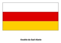 Drapeau de l'Ossétie du Sud-Alanie