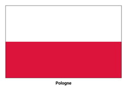 Drapeau de la Pologne