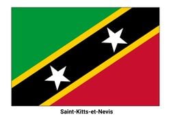 Drapeau de Saint-Kitts-et-Nevis
