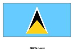 Drapeau de Sainte-Lucie