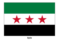 Drapeau de la Syrie