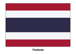 Drapeau de la Thaïlande
