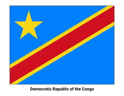 Flag of the Democratic Republic of the Congo