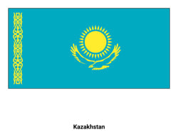 Flag of Kazakhstan