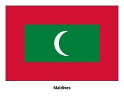 Flag of the Maldives