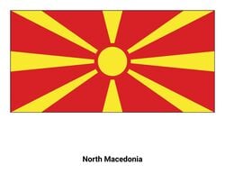 Flag of North Macedonia