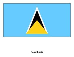 Flag of Saint Lucia