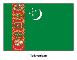 Flag of Turkmenistan