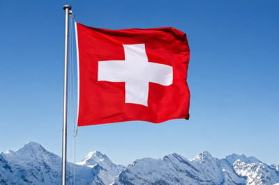 Photo of the square Switzerland flag