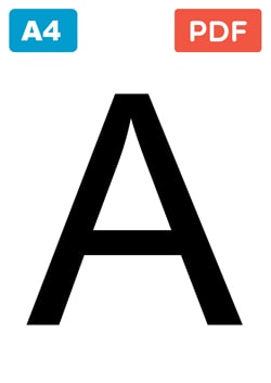 Grande lettre A à Imprimer