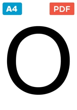 Grande lettre O à Imprimer