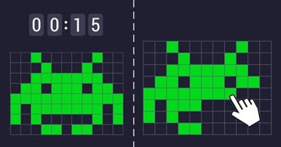 Jeu de Pixel Art - Space invaders