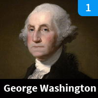 Carte n°1 - George Washington (1789-1797)