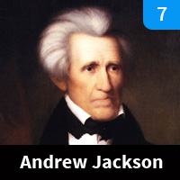 Carte n°7 - Andrew Jackson (1829-1837)
