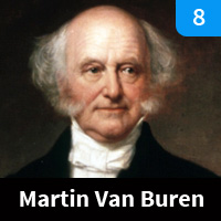Carte n°8 - Martin Van Buren (1837-1841)