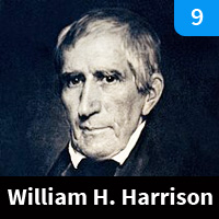 Carte n°9 - William Henry Harrison (1841)